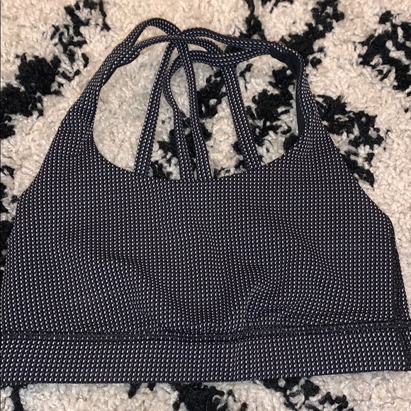 lululemon athletica Other - lululemon black sports bra with white dots lululemon athletica Other - lululemon black sports bra with white dots